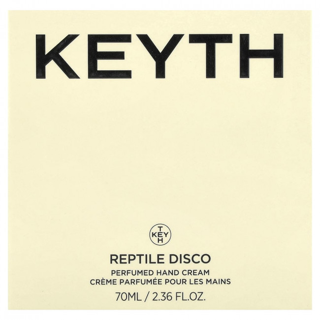 KEYTH, Парфюмированный крем для рук, Reptile Disco, 70 мл (2,36 жидких унции) KEYTH, Парфюмированный крем для рук, Reptile Disco, 70 мл (2,36 жидких унции)
