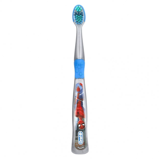 Oral-B, зубная щетка, очень мягкая, для детей от 3 лет, человек-паук, 1 шт.