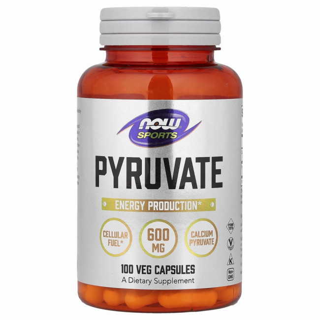 NOW Foods, Пируват, 600 мг, 100 капсул