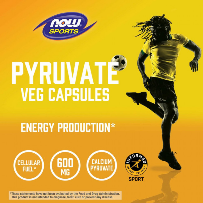 NOW Foods, Пируват, 600 мг, 100 капсул