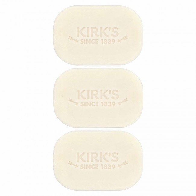 Kirk's, Gentle Castile Soap Bar, Fragrance Free, 3 Bars, 4.0 oz (113 g) Each Kirk's, Gentle Castile Soap Bar, Fragrance Free, 3 Bars, 4.0 oz (113 g) Each