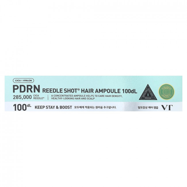 VT Cosmetics, PDRN Reedle Shot® Hair Ampoule 100dL, 0.5 fl oz (15 ml)