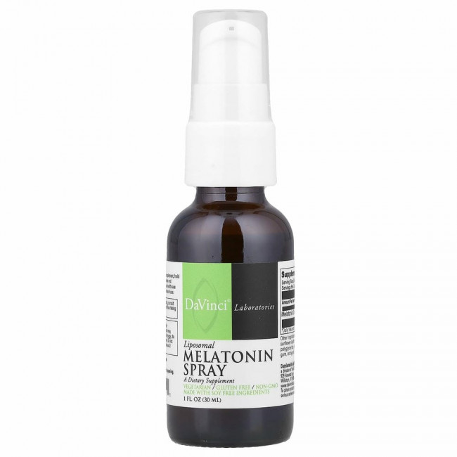 DaVinci Laboratories of Vermont, спрей с липосомальным мелатонином, 30 мл (1 жидк. унция) DaVinci Laboratories of Vermont, спрей с липосомальным мелатонином, 30 мл (1 жидк. унция)