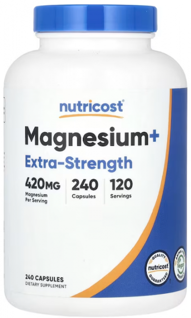Nutricost, Magnesium+, магний, повышенная сила действия, 240 капсул (210 мг в 1 капсуле) Nutricost, Magnesium+, магний, повышенная сила действия, 240 капсул (210 мг в 1 капсуле)