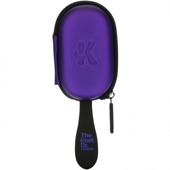 Conair, The Knot Dr., Pro Mini Wet & Dry Detangler, фиолетовый, набор из 2 предметов Conair, The Knot Dr., Pro Mini Wet & Dry Detangler, фиолетовый, набор из 2 предметов