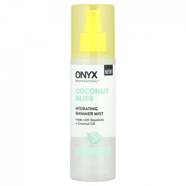 Onyx Professional, Coconut Bliss, Увлажняющий мерцающий спрей, Кокос и Ваниль, 6,5 жидких унций (200 мл)