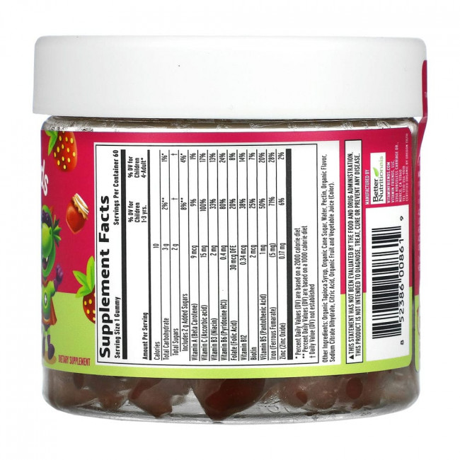 Vitamin Friends, жевательные таблетки с железом, со вкусом клубники, 60 жевательных таблеток с пектином Vitamin Friends, жевательные таблетки с железом, со вкусом клубники, 60 жевательных таблеток с пектином