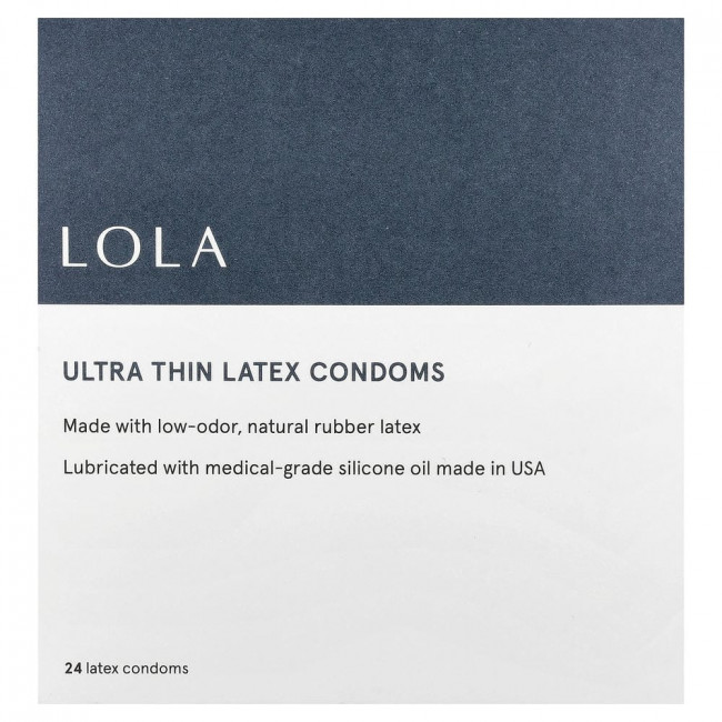 Lola, ультратонкие латексные презервативы, 24 штуки.
