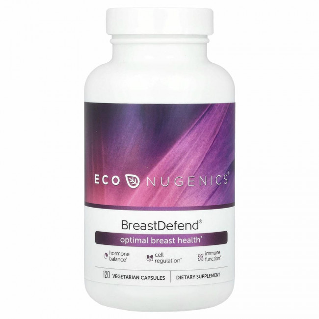 Econugenics, BreastDefend, 120 вегетарианских капсул Econugenics, BreastDefend, 120 вегетарианских капсул