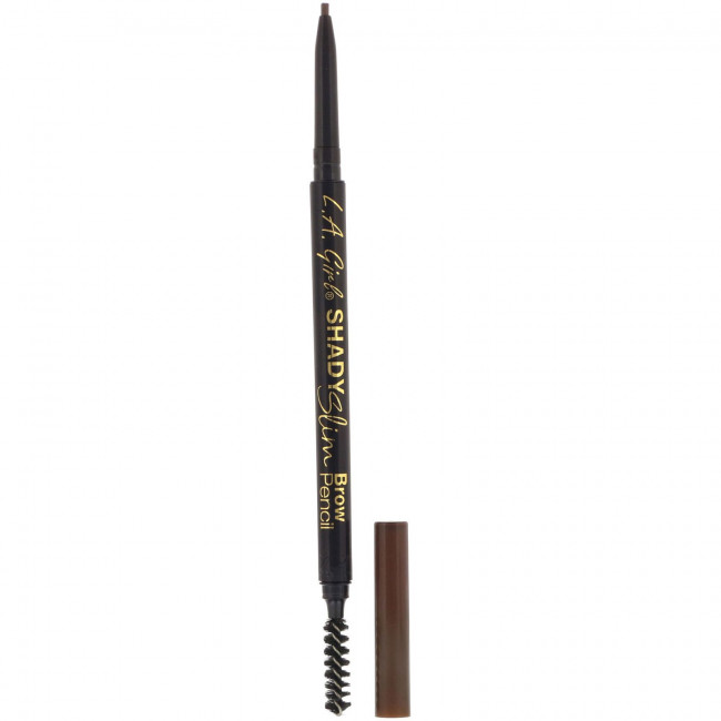 L.A. Girl, Карандаш для бровей Shady Slim Brow Pencil, оттенок Medium Brown, 0,08 г L.A. Girl, Карандаш для бровей Shady Slim Brow Pencil, оттенок Medium Brown, 0,08 г