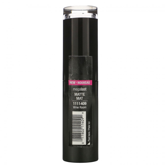 Wet n Wild, MegaLast Matte Lip Color, Wine Room, 0,11 унции (3,3 г)