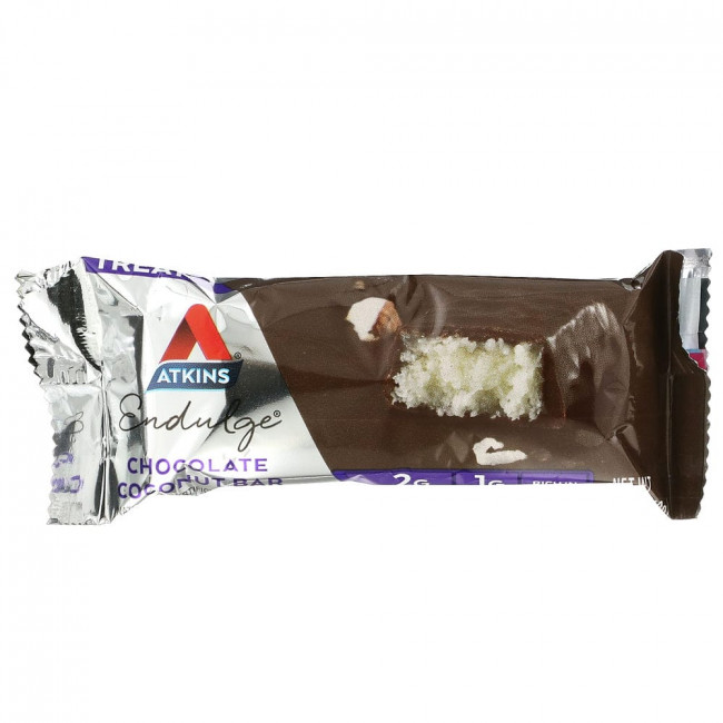 Atkins, Endulge, шоколадные батончики с кокосом, 5 батончиков, 40 г каждый