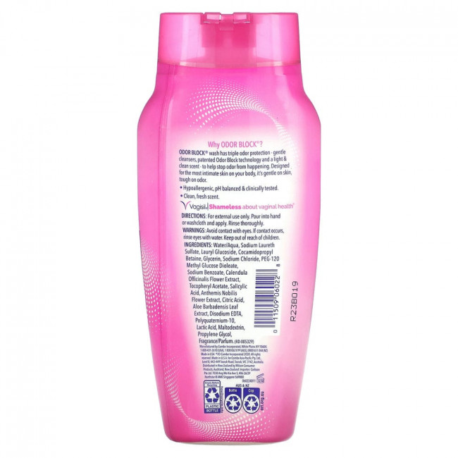 Vagisil, Odor Block, ежедневное средство для интимной гигиены, 354 мл (12 жидк. Унций)
