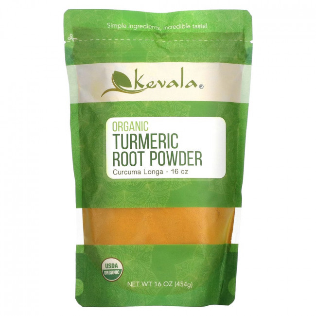 Kevala, порошок из корня органической куркумы, 454 г (16 унций)