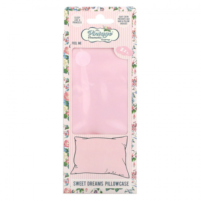 The Vintage Cosmetic Co., Наволочка Sweet Dreams, розовая, 1 шт.