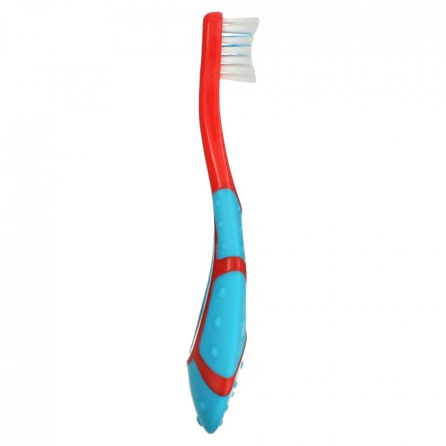 Fisher-Price, BrushBuddies, зубная щетка для малышей с кольцом для прорезывания зубов, от 3 месяцев, 1 зубная щетка Fisher-Price, BrushBuddies, зубная щетка для малышей с кольцом для прорезывания зубов, от 3 месяцев, 1 зубная щетка