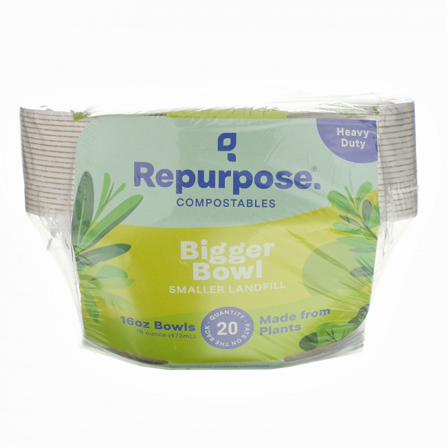 Repurpose, Heavy Duty, 16 oz Bowls, 20 Count Repurpose, Heavy Duty, 16 oz Bowls, 20 Count