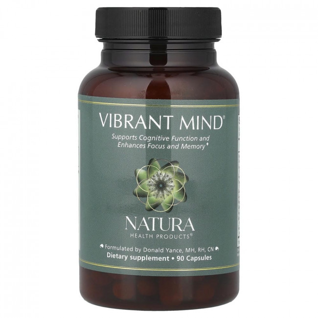 Natura Health Products, Vibrant Mind®, 90 капсул