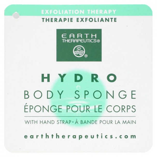 Earth Therapeutics, Hydro Body Sponge, лаванда, 1 спонж