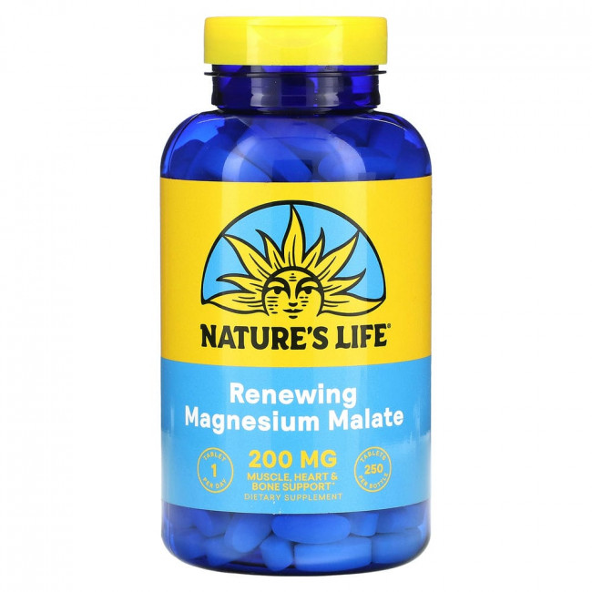 Nature's Life, Малат магния, 1300 мг, 250 таблеток