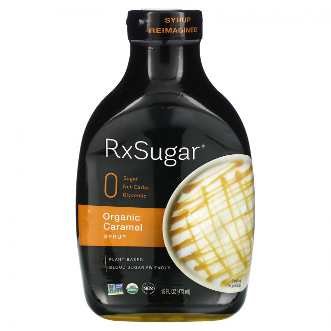 RxSugar, Органический карамельный сироп, 473 мл (16 жидк. Унций) RxSugar, Органический карамельный сироп, 473 мл (16 жидк. Унций)