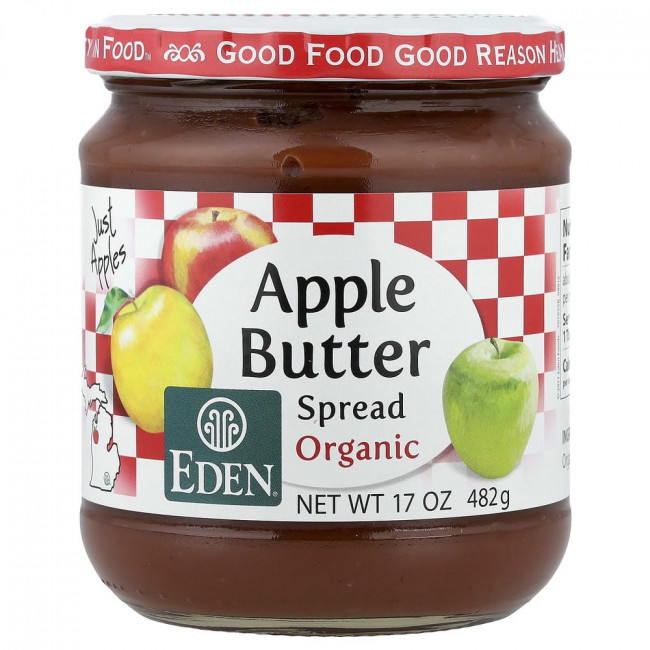 Eden Foods, органическое яблочное масло, 482 г (17 унций)