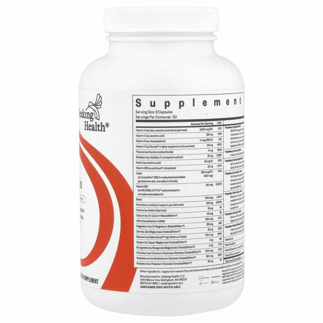 Seeking Health, Optimal Multivitamin Plus, 240 вегетарианских капсул