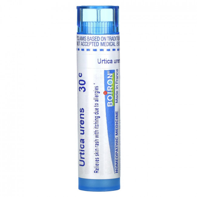 Boiron, Urtica Urens, 30C, средство от кожной сыпи, около 80 гранул Boiron, Urtica Urens, 30C, средство от кожной сыпи, около 80 гранул
