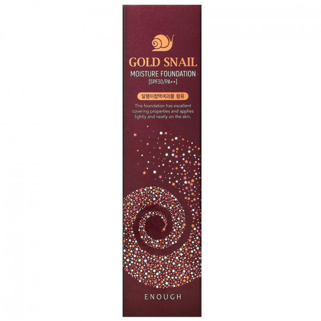 Enough, Gold Snail, увлажняющая основа, 13, SPF 30 PA ++, 100 мл (3,38 жидк. Унции)