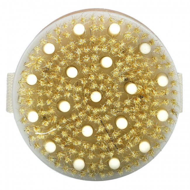 Beauty By Earth, Dry Brushing Body Brush, 1 Round Body Brush Beauty By Earth, Dry Brushing Body Brush, 1 Round Body Brush