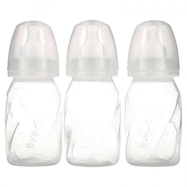 Evenflo Feeding, Прозрачные флаконы из полипропилена с вентиляцией и Twist, стандартные, от 0 месяцев, с медленным потоком, 6 флаконов по 120 мл (4 унции) Evenflo Feeding, Прозрачные флаконы из полипропилена с вентиляцией и Twist, стандартные, от 0 месяцев, с медленным потоком, 6 флаконов по 120 мл (4 унции)