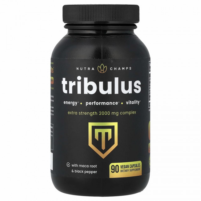 NutraChamps, Tribulus, Extra Strength, 666 мг, 90 растительных капсул