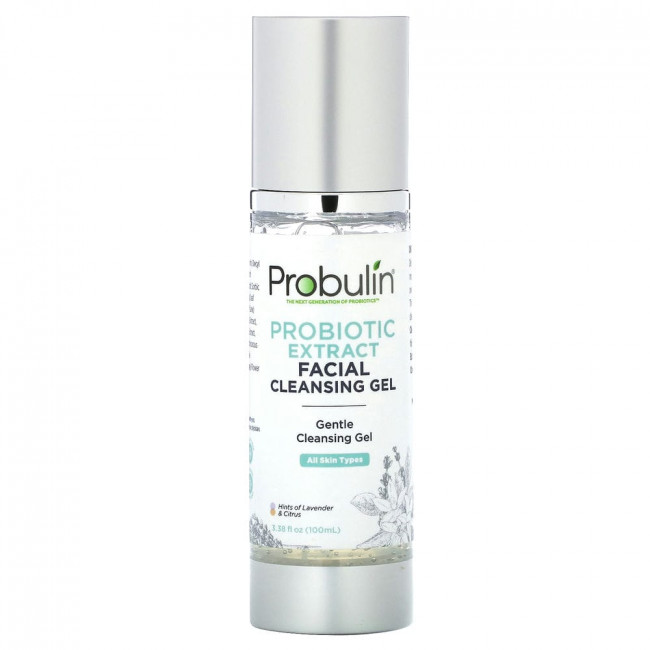 Probulin, Probiotic Facial Extract Cleansing Gel, 3.38 fl oz (100 ml)