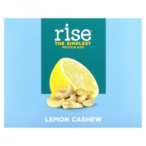 Rise Bar, The Simplest Protein Bar, Lemon Cashew, 12 Bars, 2.1 oz (60 g) Each