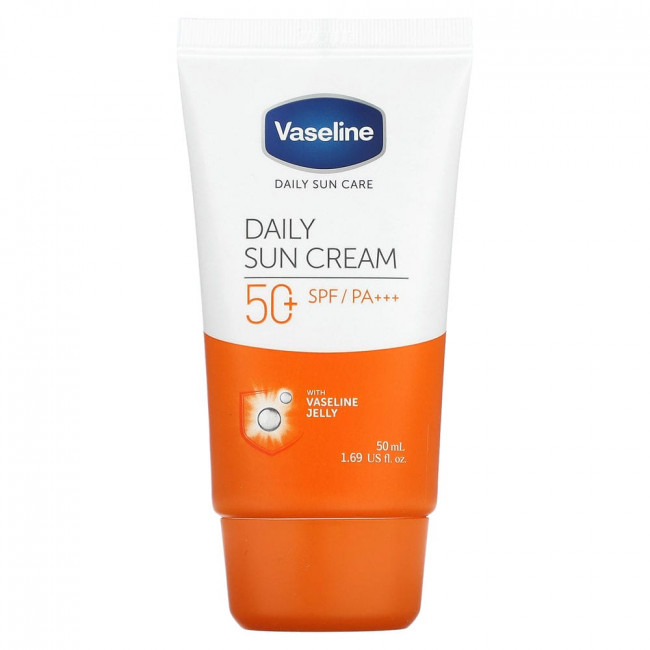 Vaseline, Daily Sun Care, ежедневный солнцезащитный крем, SPF 50+ PA +++, 50 мл (1,69 жидк. Унции)
