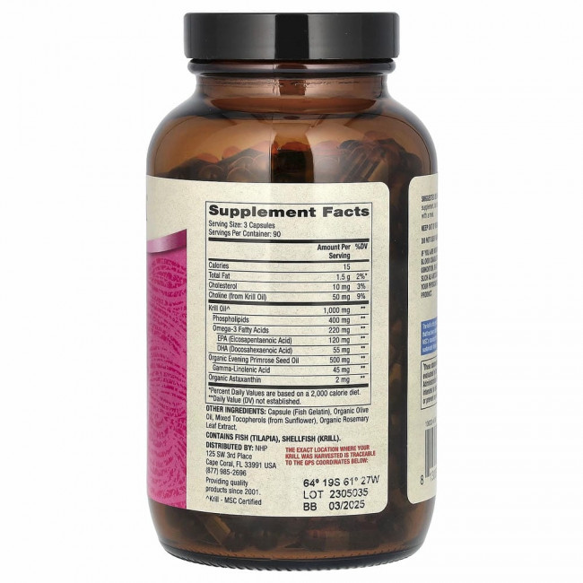 Dr. Mercola, Жир антарктического криля для женщин, 270 капсул Dr. Mercola, Жир антарктического криля для женщин, 270 капсул