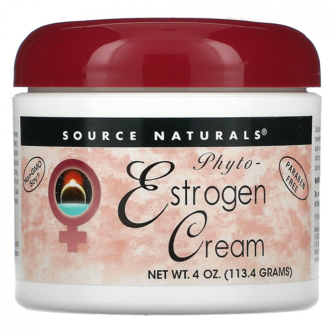 Source Naturals, Крем с фитоэстрогенами, 113,4 г (4 унции) Source Naturals, Крем с фитоэстрогенами, 113,4 г (4 унции)