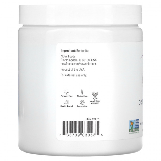 NOW Foods, Порошок из бентонитовой глины, чистый, 11 унций (312 г)