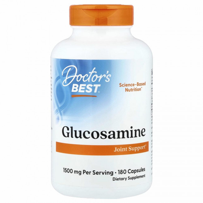 Doctor's Best, сульфат глюкозамина, 750 мг, 180 капсул Doctor's Best, сульфат глюкозамина, 750 мг, 180 капсул