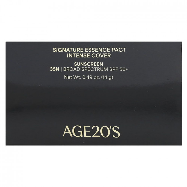 AGE20'S, Signature Essence Pact, Intense Cover, SPF 50+, 35N, 0.49 oz (14 g)