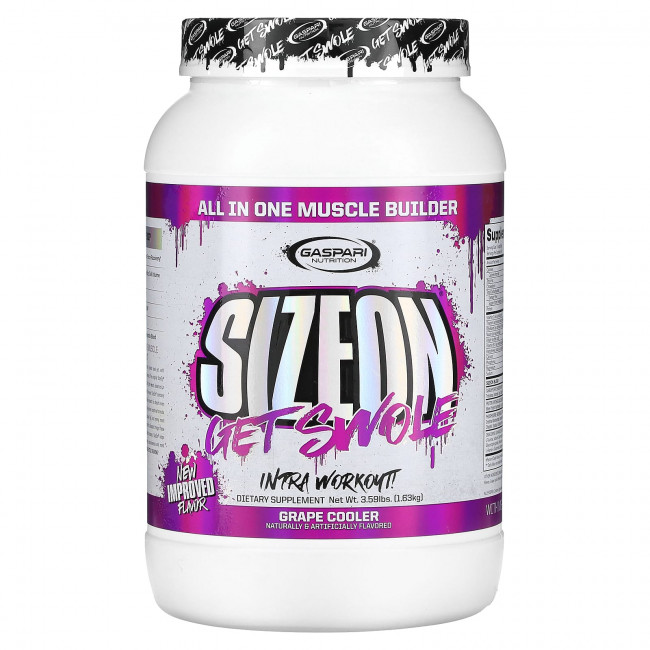 Gaspari Nutrition, SizeOn, All In One Muscle Builder, охладитель для винограда, 1,63 кг (3,59 фунта) Gaspari Nutrition, SizeOn, All In One Muscle Builder, охладитель для винограда, 1,63 кг (3,59 фунта)