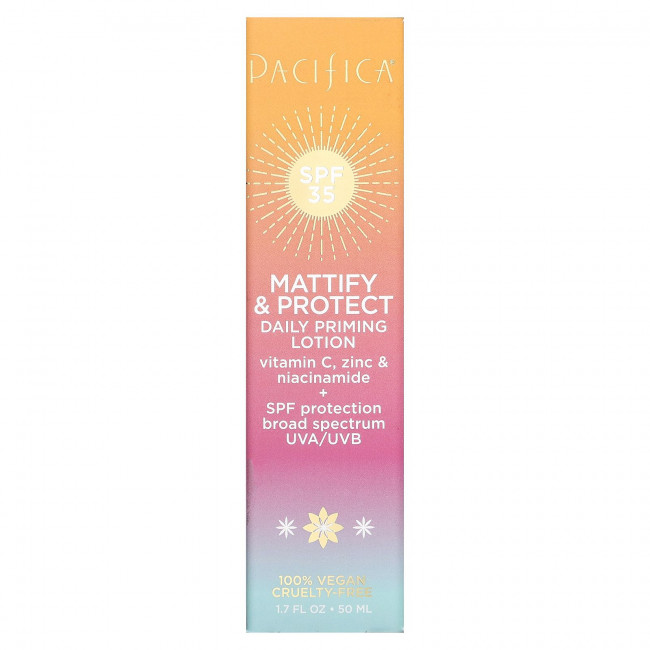 Pacifica, Mattify & Protect, ежедневный прайм-лосьон, SPF 35, 50 мл (1,7 жидк. Унции)