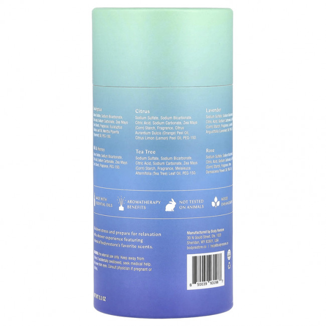 Body Restore, Пароварки для душа Essence, смесь Essential, 6 таблеток, 5,3 унции Body Restore, Пароварки для душа Essence, смесь Essential, 6 таблеток, 5,3 унции