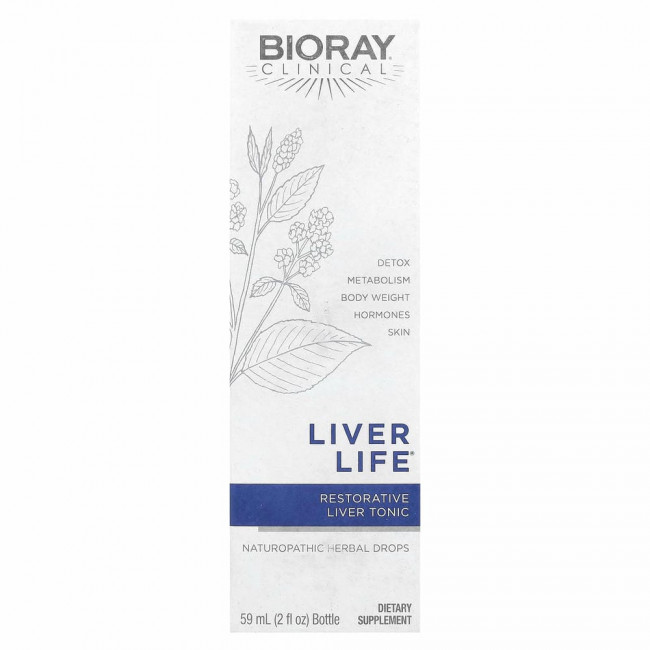 Bioray, Liver Life, восстанавливающий тоник для печени, 59 мл (2 жидких унции) Bioray, Liver Life, восстанавливающий тоник для печени, 59 мл (2 жидких унции)