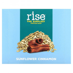 Rise Bar, The Simplest Protein Bar, Sunflower Cinnamon, 12 Bars, 2.1 oz (60 g) Each