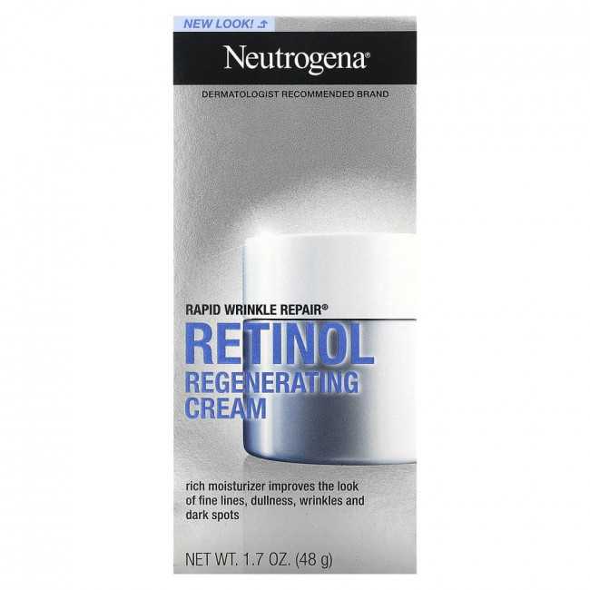 Neutrogena, Rapid Wrinkle Repair, восстанавливающий крем, 48 г (1,7 унции) Neutrogena, Rapid Wrinkle Repair, восстанавливающий крем, 48 г (1,7 унции)