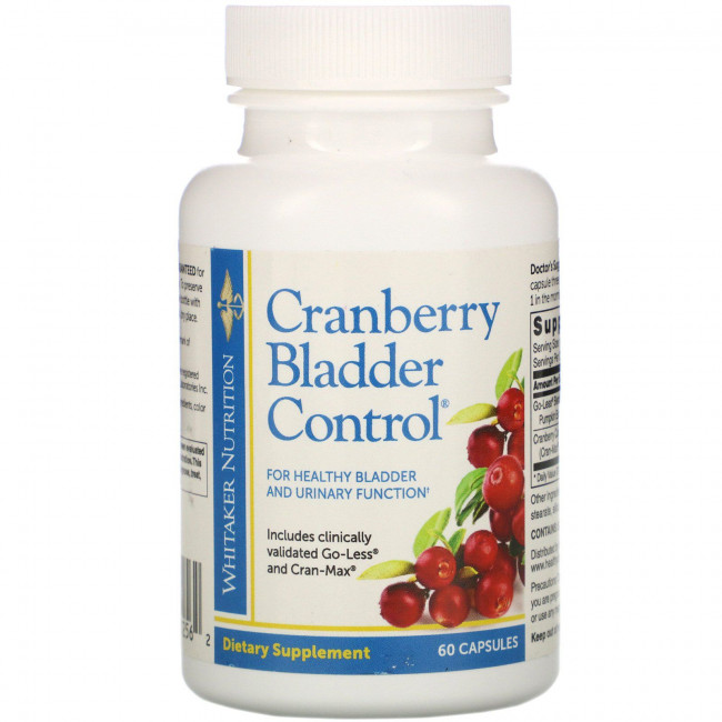 Whitaker Nutrition, Cranberry мочевой пузырь, 60 капсул