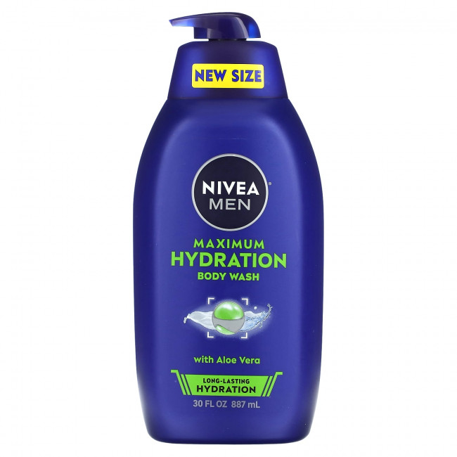 Nivea, Для мужчин, гель-гель для душа с алоэ вера, 887 мл (30 жидк. Унций) Nivea, Для мужчин, гель-гель для душа с алоэ вера, 887 мл (30 жидк. Унций)
