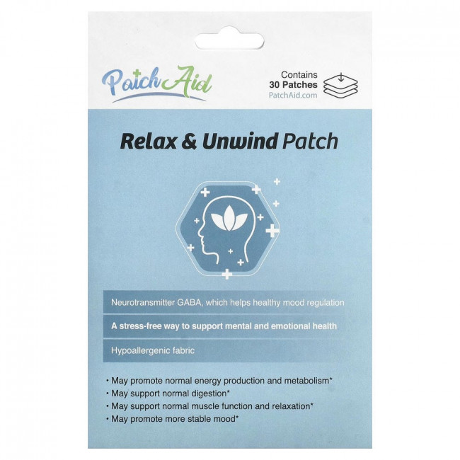 PatchAid, пластырь для расслабления и отдыха, 30 пластырей.
