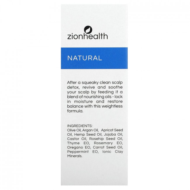 Zion Health, Питательная сыворотка для кожи головы, 30 мл (1 жидк. Унция)